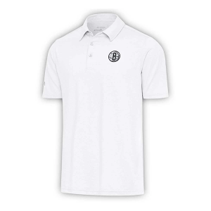 Brooklyn Nets Par Antigua Polo Small White