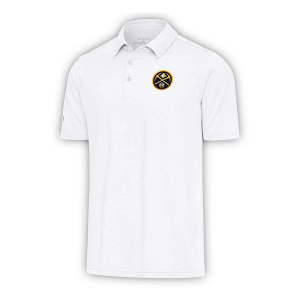 Denver Nuggets Par 3 Antigua Polo Small White