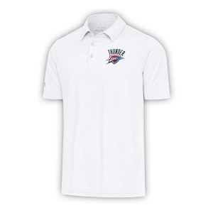 Oklahoma City Thunder Par 3 Antigua Polo Small White