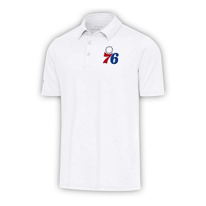 Philadelphia 76ers Par 3 Antigua Polo Small White