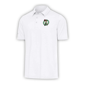 Boston Celtics Par 3 Antigua Polo Small White