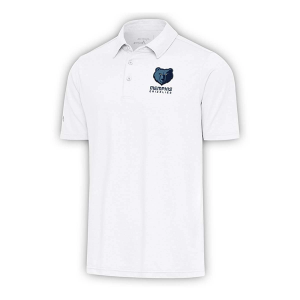 Memphis Grizzlies Par 3 Antigua Polo Small White