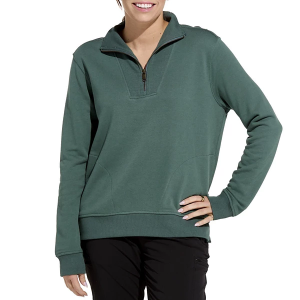 Women's Carhartt Tencel Fiber Series Relaxed Fit 1/4 Zip Pullover Small Balsam