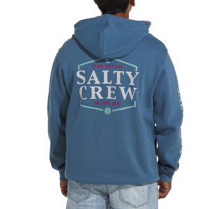 Men's Salty Crew Skipjack Fleece Hoodie Small Slate