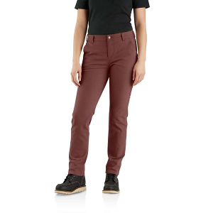 Women's Carhartt Rugged Flex Relaxed Fit Canvas Work Utility Pants 2 Sable Regular