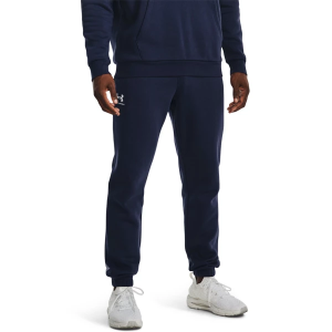 Men's Under Armour Essential Fleece Joggers Small Midnight Navy/White Regular