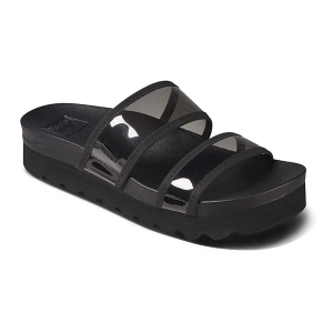 Women's Reef Vista Hi-Energy Slide Sandals 10 Black Transparent