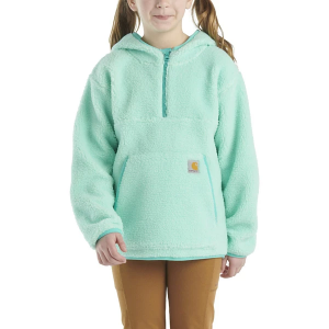 Girls' Carhartt Fleece 1/4 Zip Pullover Medium Aruba Blue
