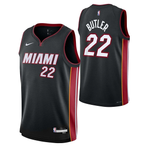 Kids' Miami Heat Jimmy Butler #22 Nike Icon Swingman Jersey Small Black
