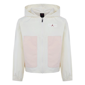 Girls' Jordan Crafted Utility Woven Jacket Small Coconut Milk