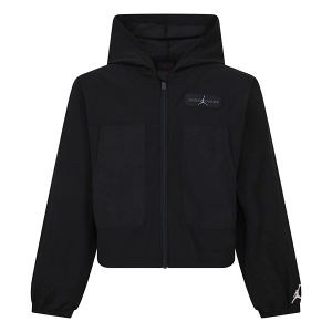 Girls' Jordan Crafted Utility Woven Jacket XLarge Black