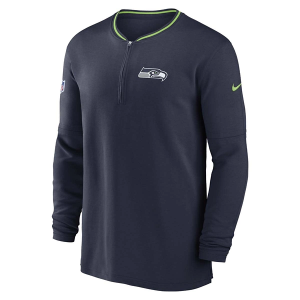 Seattle Seahawks Nike 2024 Coach Sideline Long Sleeve 1/2 Zip 2XLarge Navy