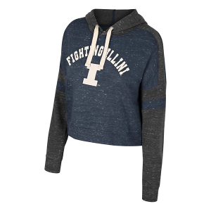 Illinois Fighting Illini Colosseum Women's Hoodie XLarge Navy