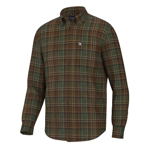Men's Local Boy Outfitters Frazer Stretch Long Sleeve Flannel Medium Rust/Green/Brown