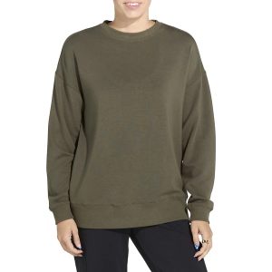 Women's RECREATION Martina Oversized Crew Neck Sweatshirt Medium Grape Leaf