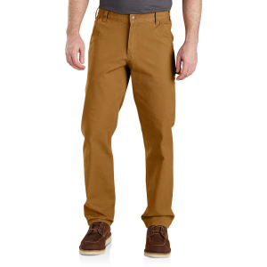 Men's Carhartt Rugged Flex Relaxed Fit Duck Utility Work Chino Pants 33 Carhartt Brown