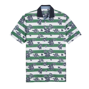 Men's Puma Pique Garden Polo Large Vine/Navy