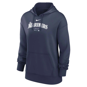 Women's Seattle Mariners Nike 2024 Authentic Collection Therma Hoodie Large Navy
