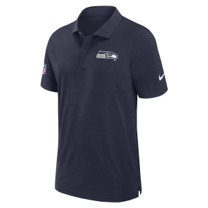 Seattle Seahawks Nike Woven Polo Medium Navy