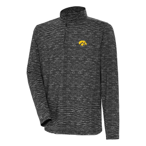 Iowa Hawkeyes Antigua Determine 1/4 Zip Small Black