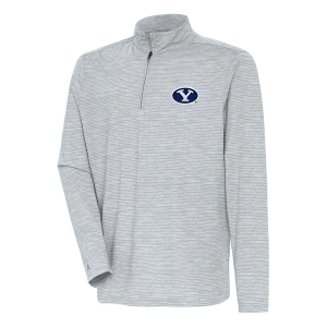 BYU Cougars Antigua Determine 1/4 Zip Medium Heather Grey