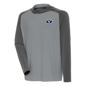 BYU Cougars Antigua Intrepid T-Shirt Medium Grey Heather Cranberry