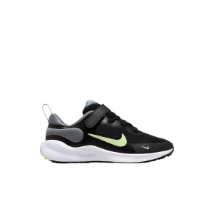 Kids' Nike Revolution 7 Running Shoes Little 8T Regular Black/Barely Volt/Smoke Grey/White