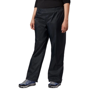 Women's Columbia Plus Size Storm Surge Rain Pants 2X Black Regular