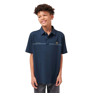 Boys' TravisMathew Bay Break Polo Medium Total Eclipse