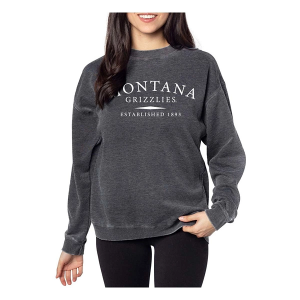 Montana Grizzlies Chicka-D Women's Crew Medium Charcoal