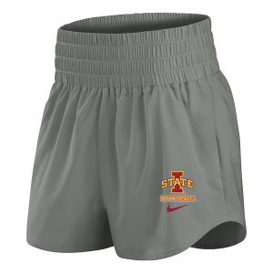 Iowa State Cyclones Nike Women's High Wasted Shorts XSmall Grey Heather