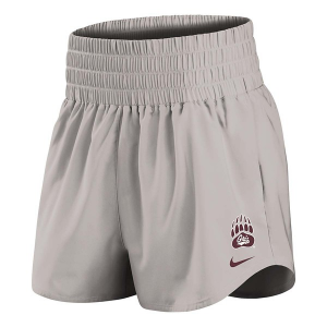 Montana Grizzlies Nike Women's High Wasted Shorts XSmall Grey Heather
