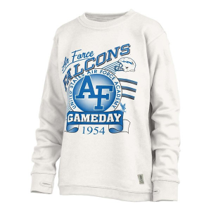 Air Force Falcons Pressbox Women's Crew XLarge White