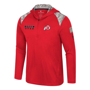 Utah Utes Colosseum Operation Hat Trick Mos 1/4 Zip Medium Red