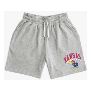 Kansas Jayhawks 19NINE Logo Shorts 2XLarge Grey Heather
