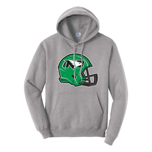 North Dakota Fighting Hawks Range Hoodie Medium Heather Grey