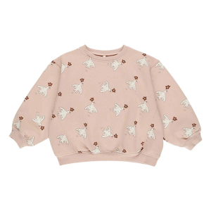Girls' Rylee + Cru Doves Crewneck Sweatshirt Baby 12/18 mo. Rose