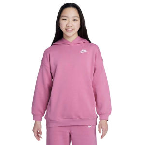 Kids' Nike Sportswear Club Fleece Hoodie XLarge Magic Flamingo/White