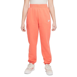 Girls' Nike Sportswear Club Fleece Loose Joggers Small Magic Ember/Magic Ember/White Regular