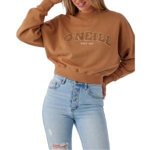 Women's O'Neill Moment Crewneck Sweatshirt XSmall Tobacco