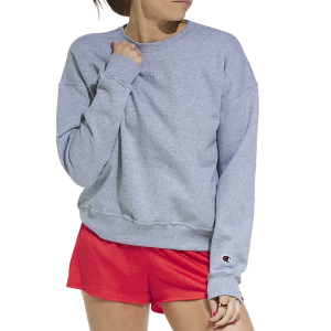 Women's Champion Powerblend Relaxed Crewneck Sweatshirt XLarge Oxford Grey Heather