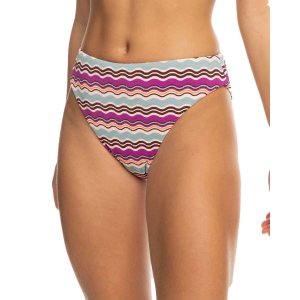 Women's Roxy Flowy Mood Mid Waist Swim Bottoms Juniors Medium Pale Dogwood