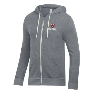 Alternative Apparel Harvard Crimson Logo Rocky Full Zip