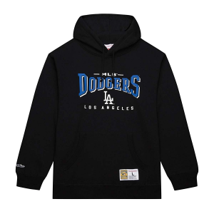 Los Angeles Dodgers Mitchell and Ness Vintage Hoodie Large Black
