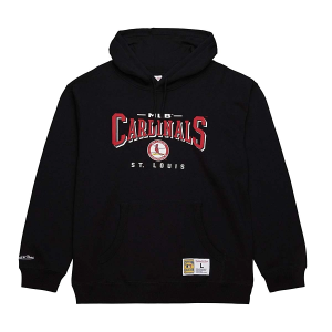 St. Louis Cardinals Mitchell and Ness Vintage Hoodie Small Black