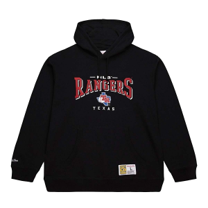 Texas Rangers Mitchell and Ness Vintage Hoodie Small Black