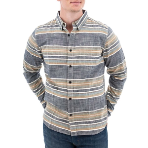 Men's Old Ranch Chase Long Sleeve Button Up Shirt Medium Dress Blue