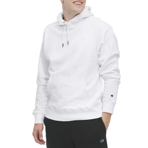 Men's Champion Powerblend Hoodie Medium White