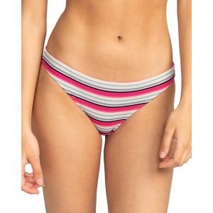 Women's Roxy Paraiso Stripe Moderate Swim Bottoms Juniors Large Brazilian Sand