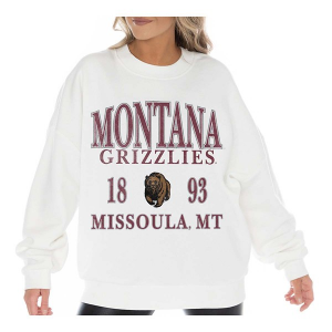 Montana Grizzlies Gameday Couture Women's Crew Medium White